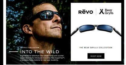 REVO CAPER BEAR GRYLLS Matte Blue POLARIZED Gray Lens Sunglass RE 1092 05 GY