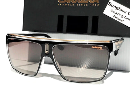 CARRERA Shiny Black & Gold Frame Brown Lens Sunglass 22/N 2M2/HA