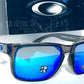 Oakley HOLBROOK XL in Grey Smoke Frame with POLARIZED PRIZM Sapphire Blue Lens Sunglass oo9417-09