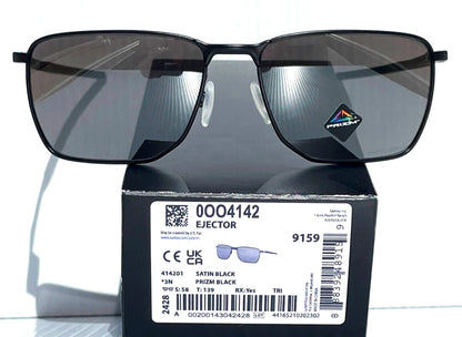 Oakley EJECTOR Satin Black Frame PRIZM Black Lens Sunglass oo4142-01