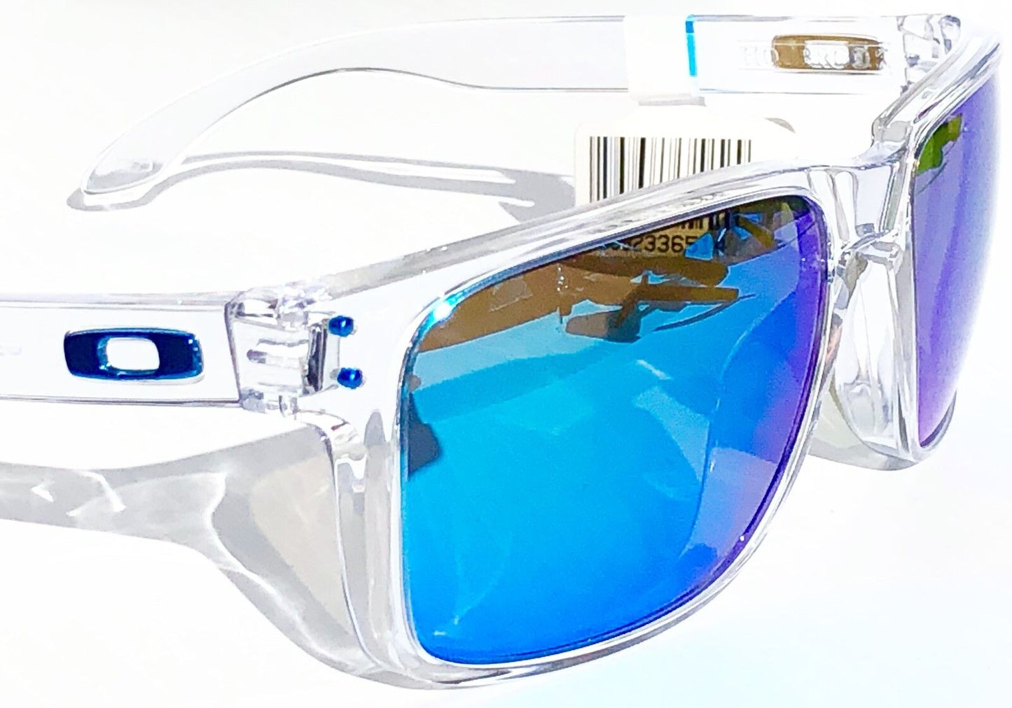 Oakley HOLBROOK XL in Clear Frame with POLARIZED PRIZM Sapphire Blue Lens Sunglass oo9417-07