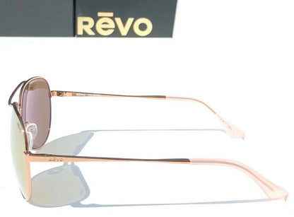 REVO RELAY S Rose Gold POLARIZED Champagne Lens Sunglass RE 1014 14 CH