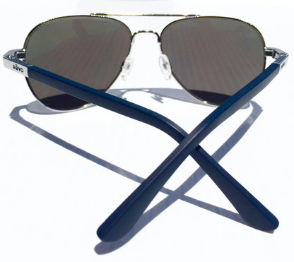 REVO Raconteur Aviator CHROME POLARIZED Grey Graphite Lens Sunglass RE 1011 03 GY