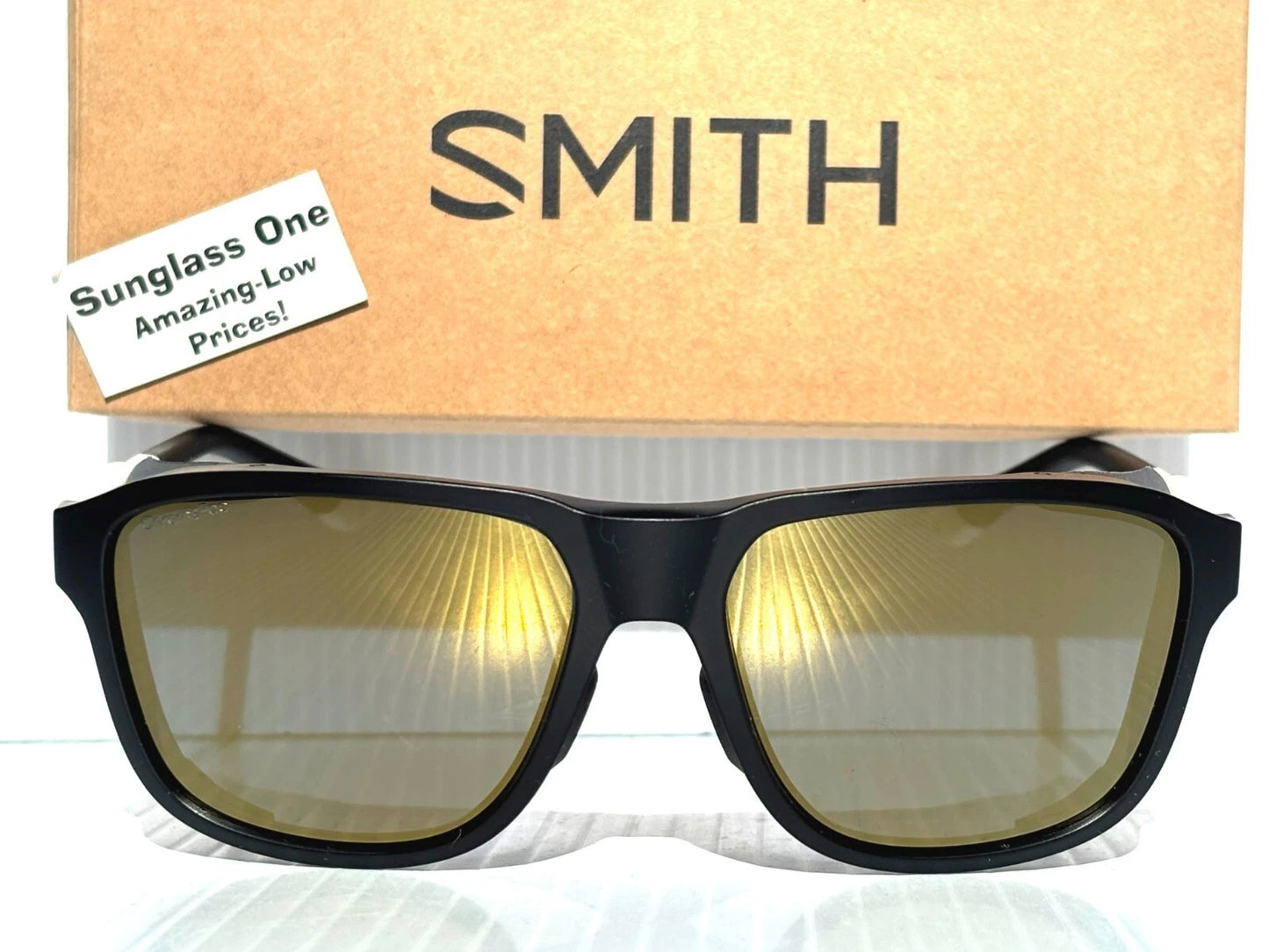 Smith Optics EMBARK North Face Black & White POLARIZED Gold Mirror Lens Sunglass TNF