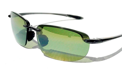 Maui Jim HOOKIPA Smoke Grey POLARIZED HT Green/Grey Lens Sunglass HT407N-11