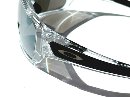Oakley TURBINE ROTOR Clear & Black Frame POLARIZED Galaxy Chrome Lens Sunglass oo9307