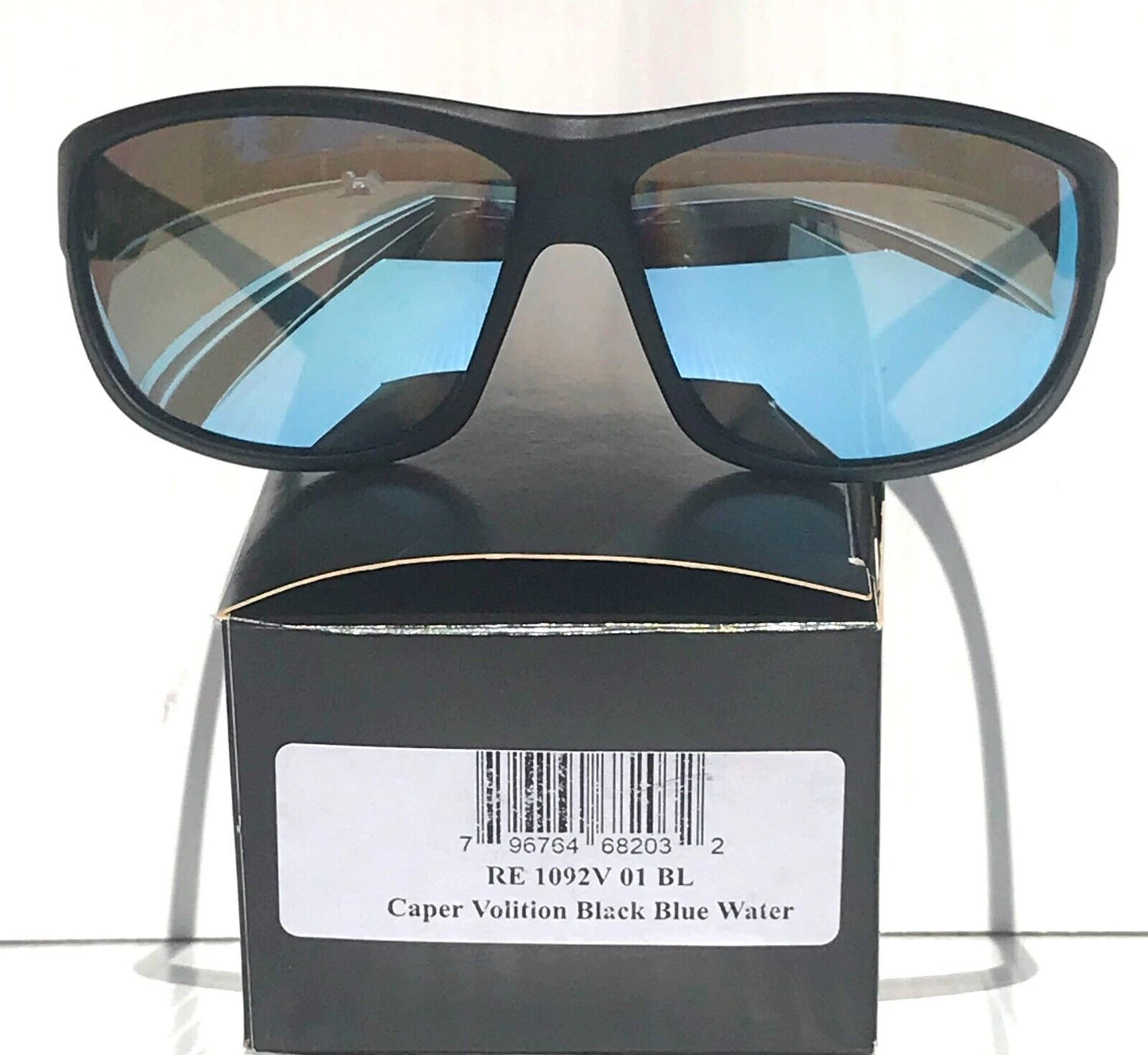 REVO CAPER VOLITION Black POLARIZED Blue Water Lens Sunglass RE 1092V 01 BL
