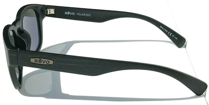 REVO ZINGER Black Scratch POLARIZED Graphite Gray Lens Sunglass RE 1054 01 GY