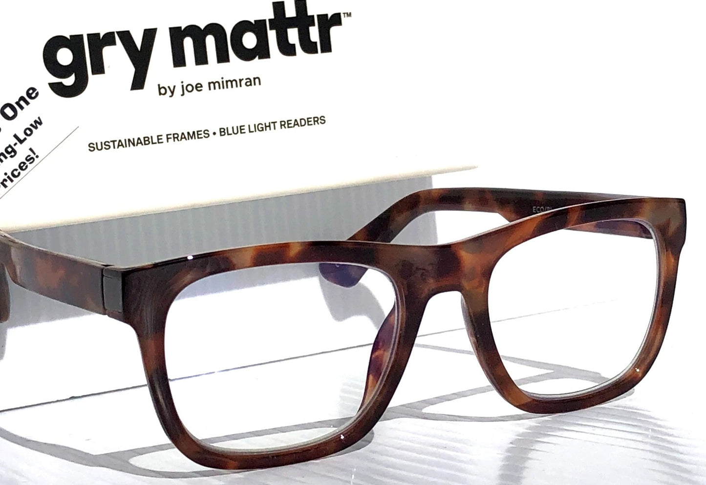 Gry Mattr DESIGNER READERS Tortoise Frame SOCIABLE Blue Light Blocking Eyewear