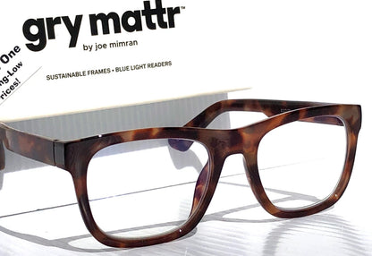 Gry Mattr DESIGNER READERS Tortoise Frame SOCIABLE Blue Light Blocking Eyewear