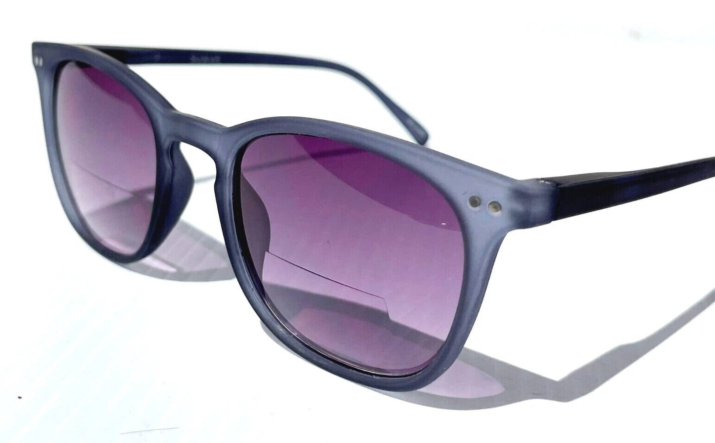 Gry Mattr DESIGNER SUN READERS SUAVE Matte Slate Blue Bifocal Sunglass