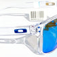 Oakley HOLBROOK XL in Clear Frame with POLARIZED PRIZM Sapphire Blue Lens Sunglass oo9417-07