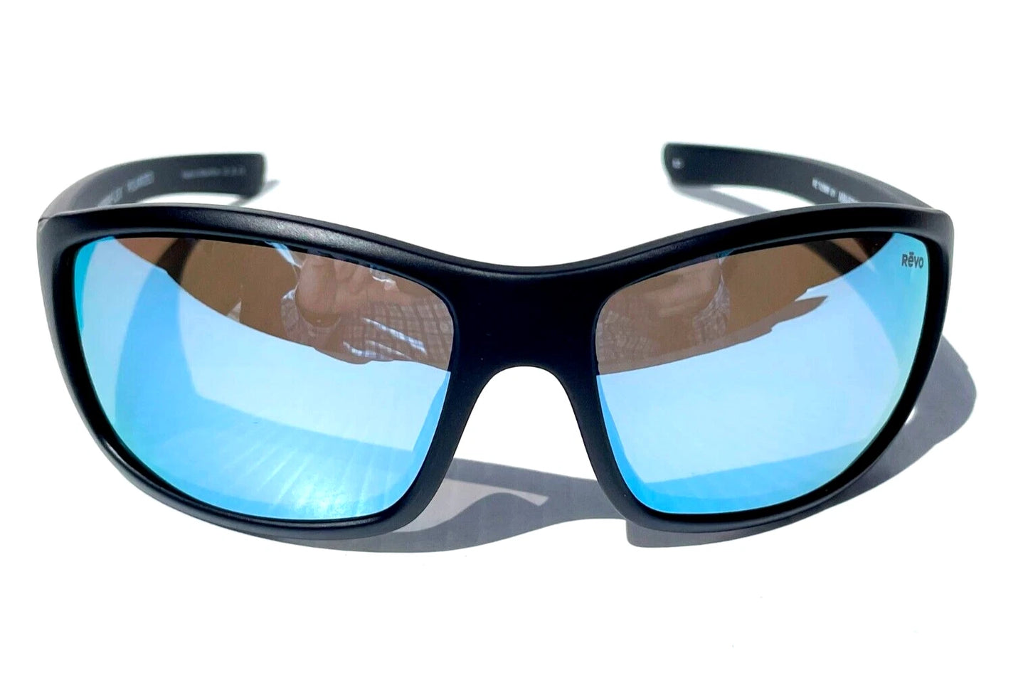 REVO MAVERICK Matte Black SuperFlex POLARIZED Blue Lens Sunglass RE 1098N 01 BL