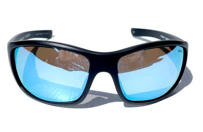 REVO MAVERICK Matte Black SuperFlex POLARIZED Blue Lens Sunglass RE 1098N 01 BL