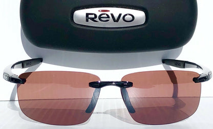 REVO DESCEND N Black POLARIZED Brown Golf Lens Sunglass RE 4059 01 GO
