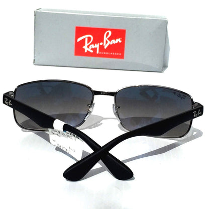 Ray Ban Gunmetal & Black Frames POLARIZED Grey Blue Lens Sunglass RB 3478 004