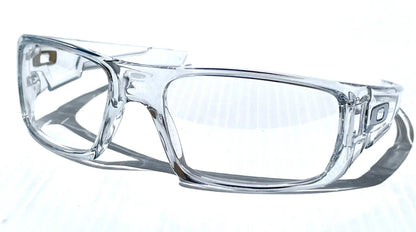Oakley CRANKSHAFT Shiny Clear Frame Non-Polarized Galaxy HD Clear Iridium Lens Sunglass 9239-04 - Two-Lens Bundle!