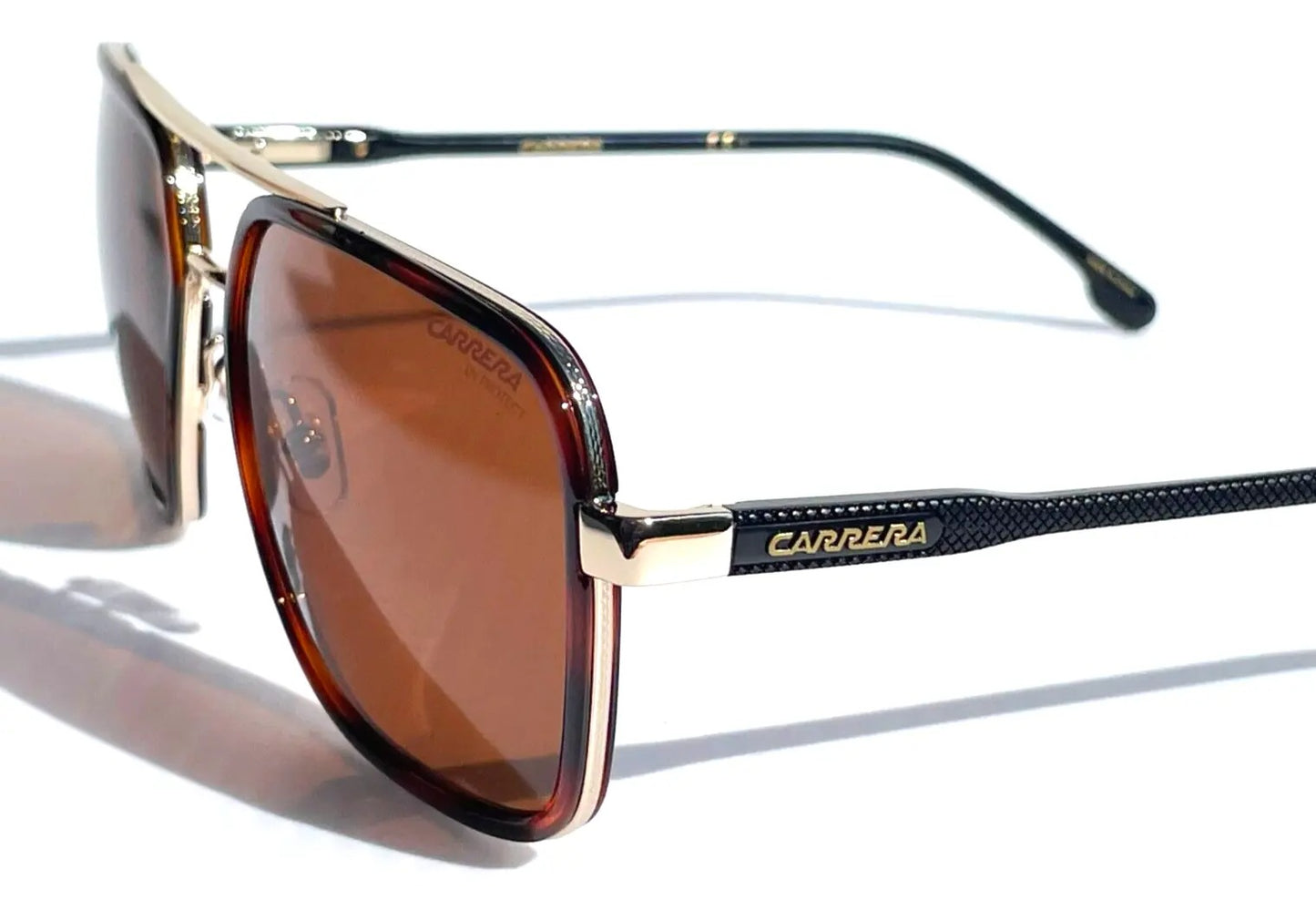 CARRERA Gold Tortoise Frame Bronze Lens Sunglass 256/S J5G70