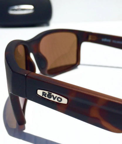 REVO CRAWLER Tortoise Matte POLARIZED Brown Terra Lens Sunglass RE 1027 02 BR