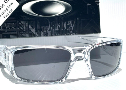 Oakley CRANKSHAFT Shiny Clear Frame POLARIZED Galaxy Black Lens Sunglass 9239-04- Two-Lens Bundle!