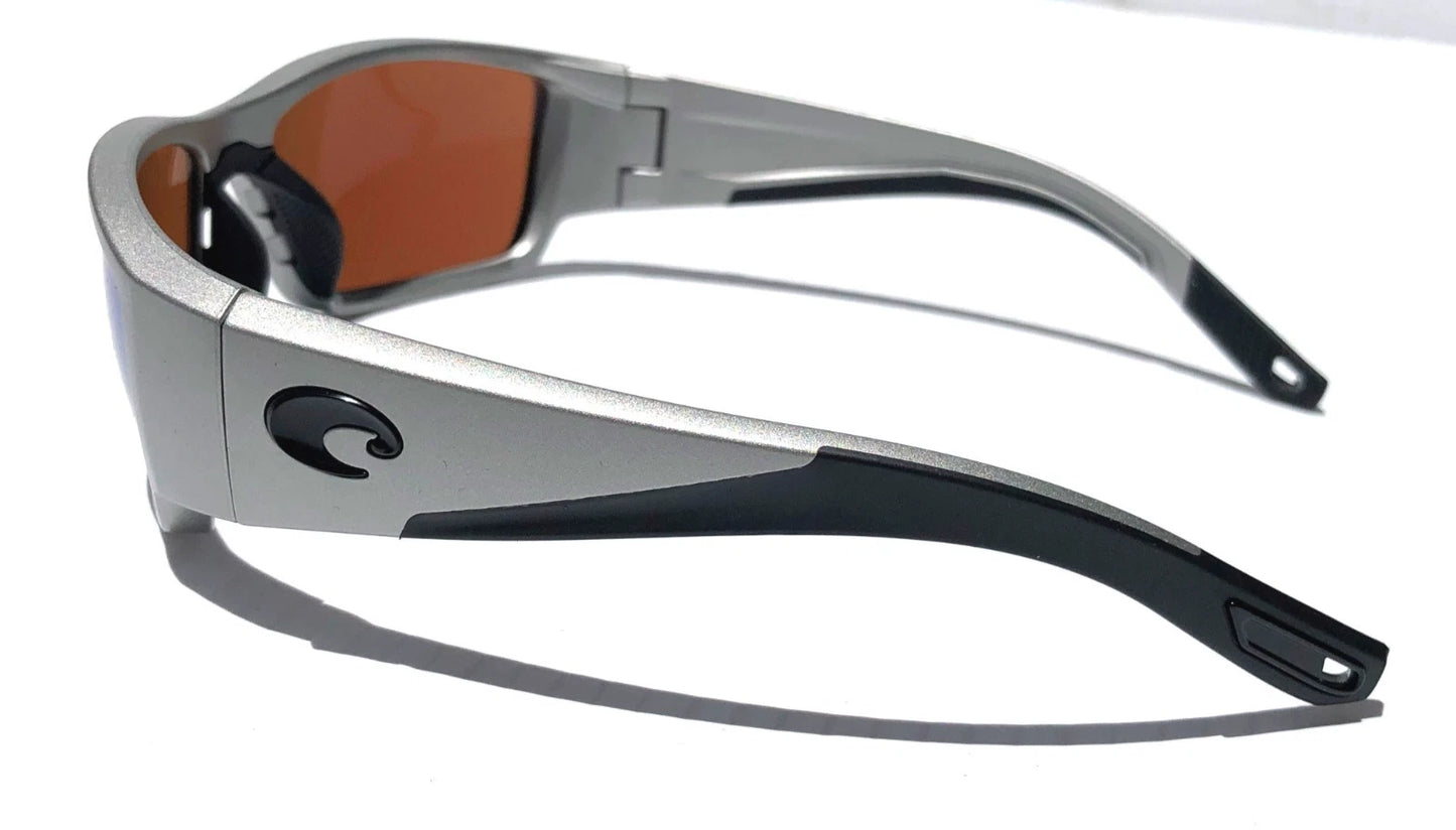 Costa CORBINA PRO Silver Metallic POLARIZED Green 580G GLASS Lens Sunglass 9109-07