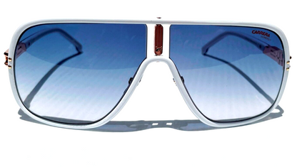 CARRERA Flaglab 11 in White Frame with Gradient Blue Lens Sunglass VK608