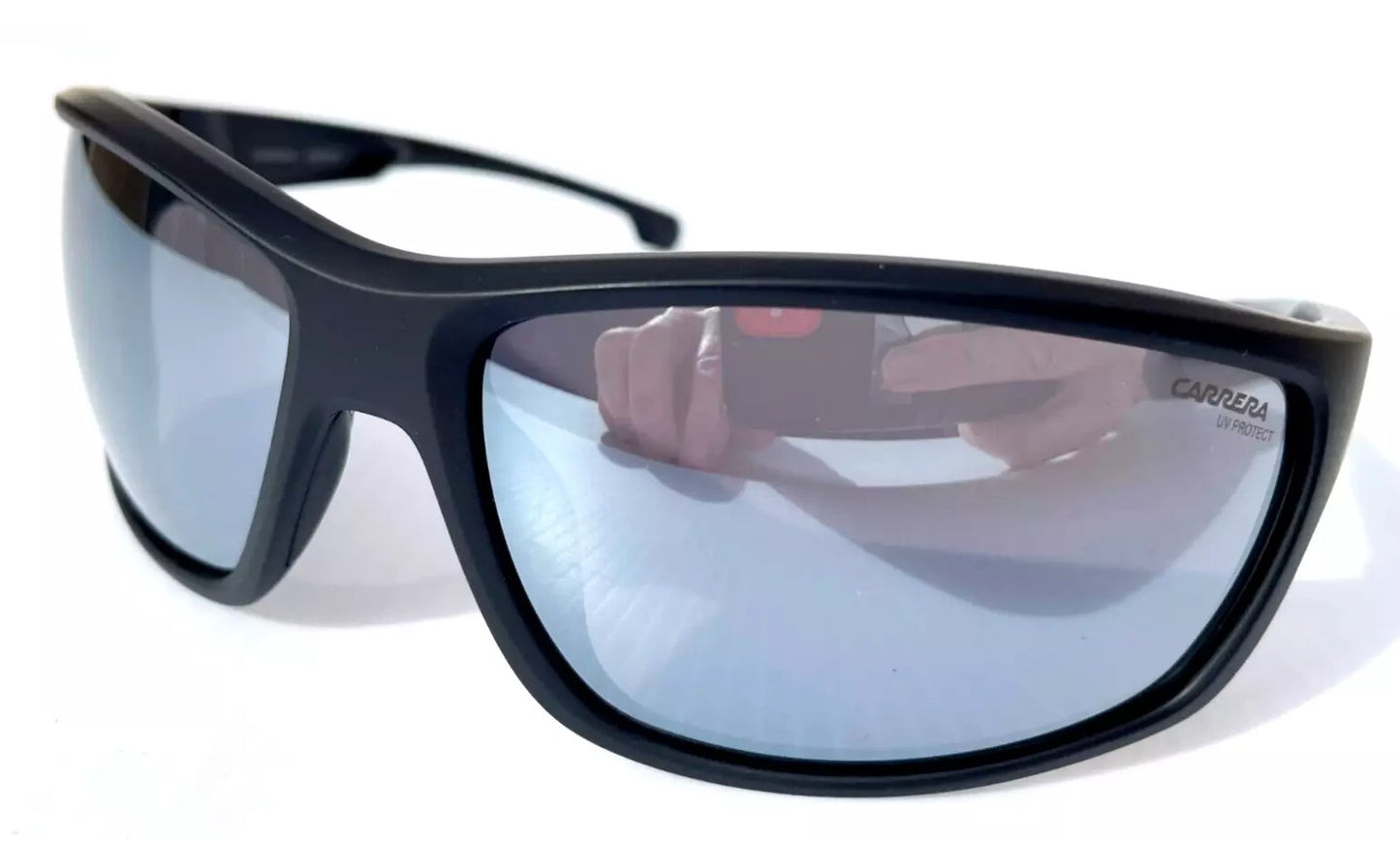 Carrera DUCATI CARDUC Shiny Black Frame Grey Mirror Lens Sunglass 002/S 08AT4