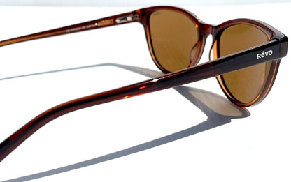 REVO DAPHNE Brown POLARIZED Green Lens Sunglass RE 1101ECO 02 GN