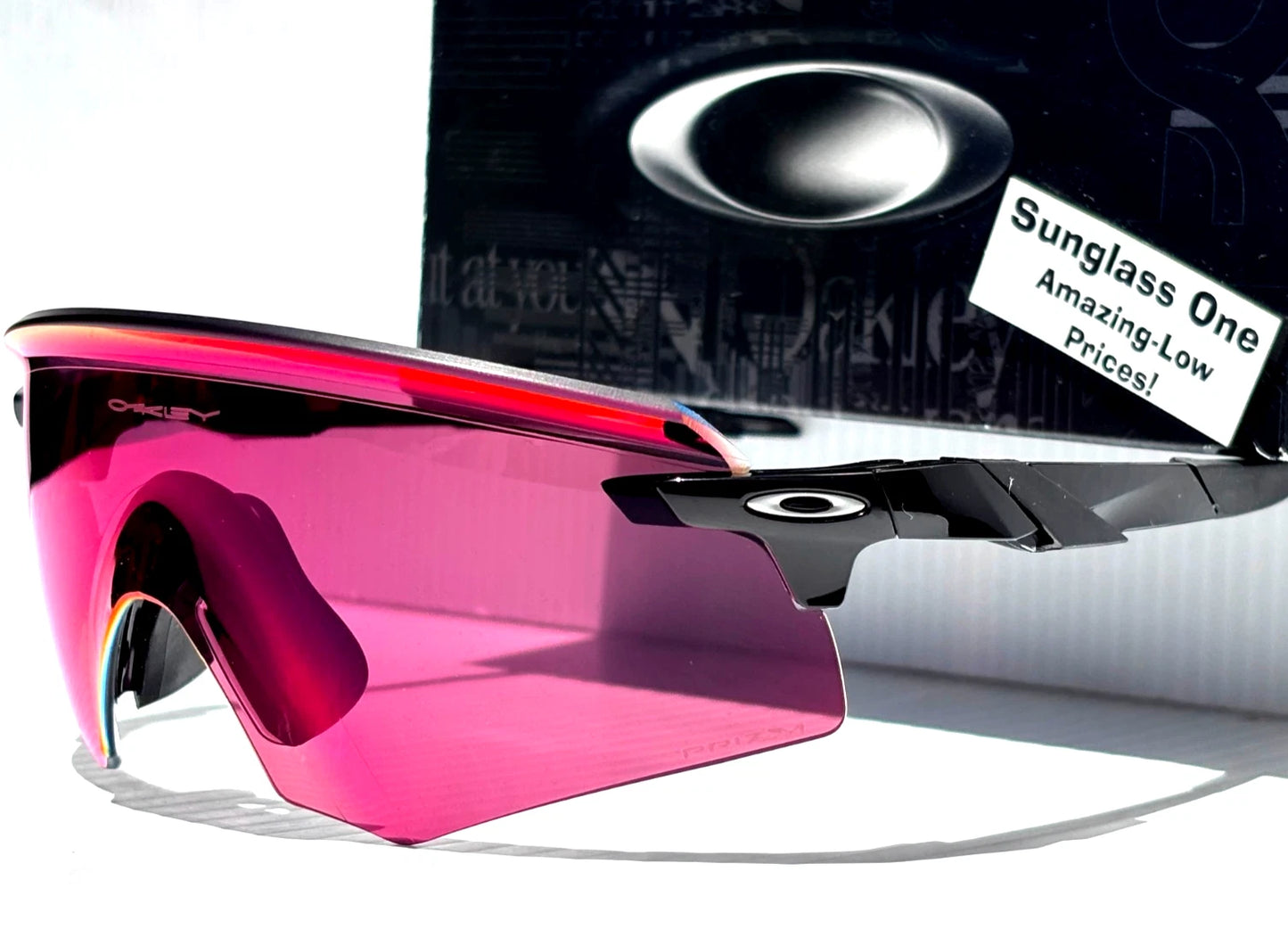 Oakley ENCODER Shiny Black Frame PRIZM Field Red Lens Sunglass oo9471-02