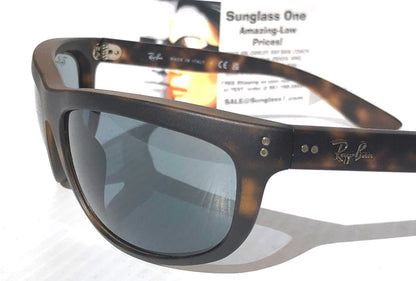 Ray Ban BALORAMA Matte Havana Frame Dark Blue Lens Sunglass RB 4089 894/56