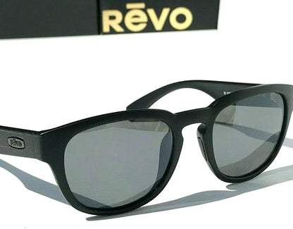 REVO ZINGER Black Scratch POLARIZED Graphite Gray Lens Sunglass RE 1054 01 GY