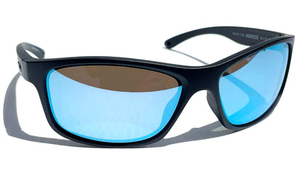 REVO HARNESS Matte Black POLARIZED Blue Water Lens Sunglass RE 4071 11 BL