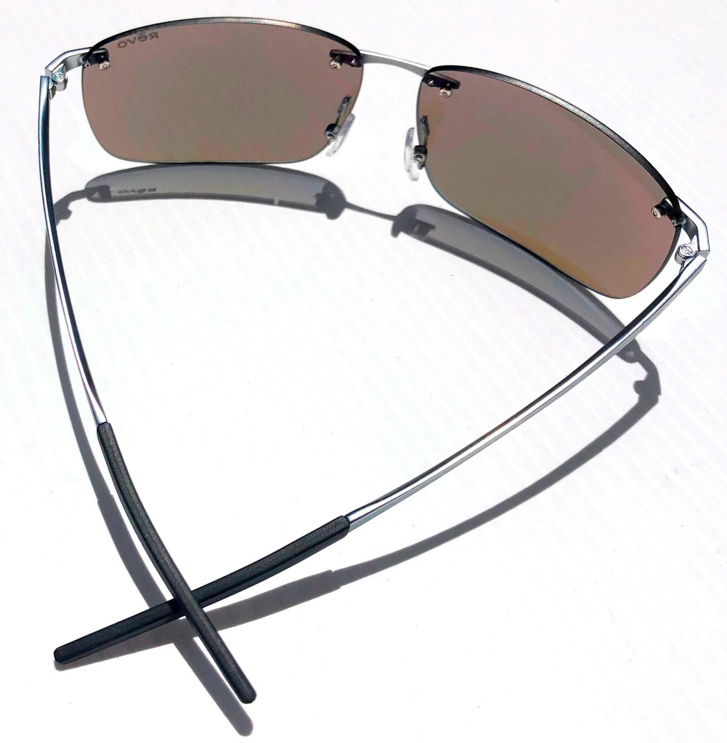 REVO DESCEND Z Metal Satin Chrome POLARIZED Blue Water Lens Sunglass RE 1170 03 BL