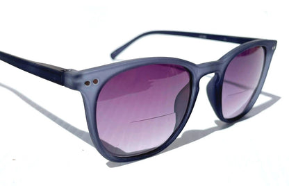Gry Mattr DESIGNER SUN READERS SUAVE Matte Slate Blue Bifocal Sunglass