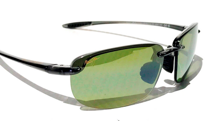 Maui Jim HOOKIPA Smoke Grey POLARIZED HT Green/Grey Lens Sunglass HT407N-11