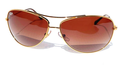 Ray Ban Shiny Gold Frame Brown Lens Sunglass RB3293 001/13