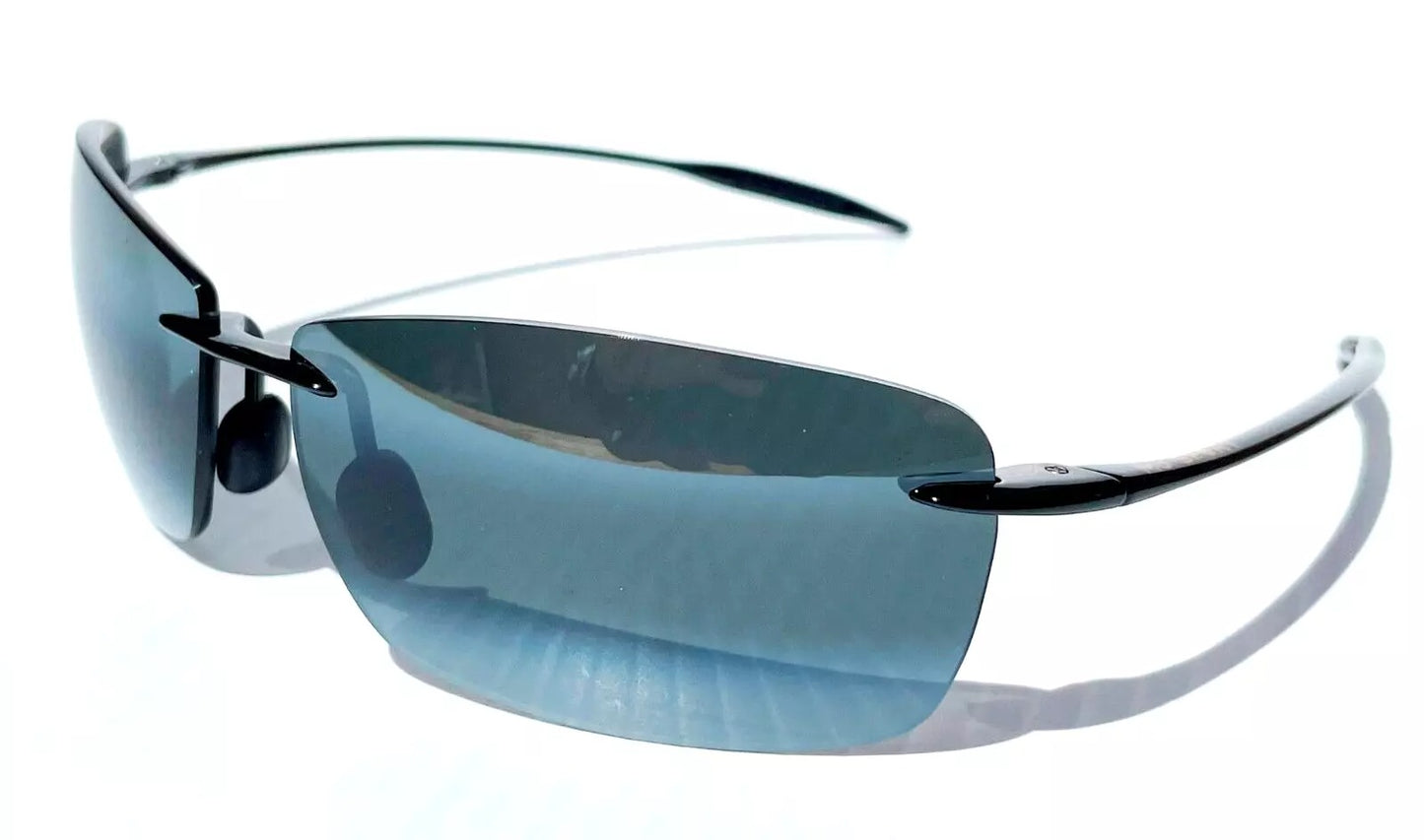Maui Jim LIGHTHOUSE Gloss Black Frame POLARIZED Grey Lens Sunglass 423-02