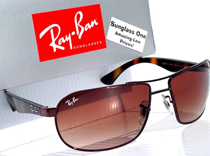 Ray Ban Bronze Tortoise UV PROTECTION Bronze Gradient Lens Sunglass RB3492 014/85