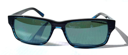 REVO FINLEY G Shiny Blue Horn POLARIZED Grey GLASS Lens Sunglass RE 1176 05 SG50
