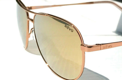 REVO RELAY S Rose Gold POLARIZED Champagne Lens Sunglass RE 1014 14 CH