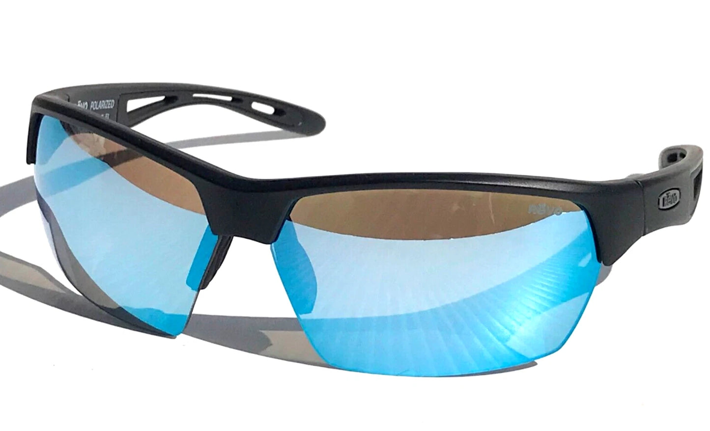 REVO JETT Matte Black POLARIZED Blue Water Lens Sunglass RE 1167 01 BLP