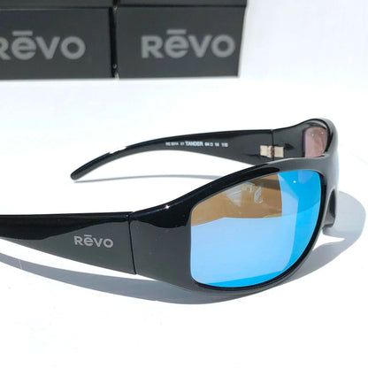 REVO TANDER Black POLARIZED Blue Water Lens Sunglass RE 5014 01 BL