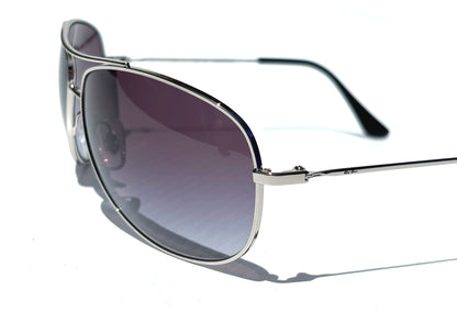Ray Ban AVIATOR Silver Frame Grey Gradient Lens Sunglass RB3293 003/8G