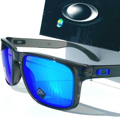 Oakley HOLBROOK XL in Grey Smoke Frame with POLARIZED PRIZM Sapphire Blue Lens Sunglass oo9417-09