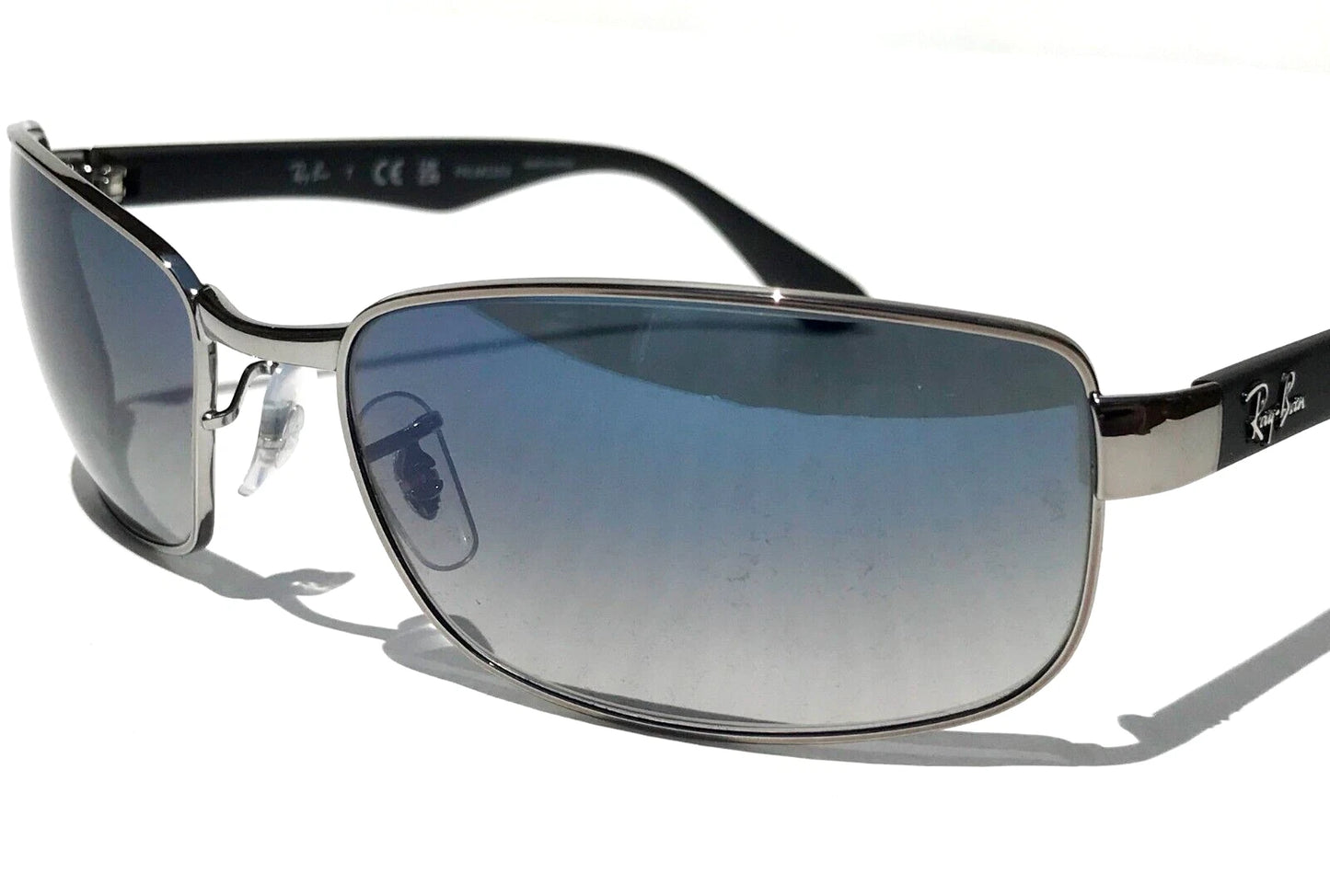 Ray Ban Gunmetal UV PROTECTIVE Gradient Blue Grey Lens Sunglass RB 3478