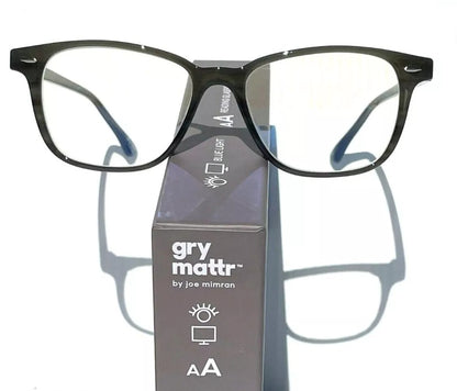 Gry Mattr DESIGNER READERS Olive Gray ENTHUSIASTIC Blue Light Blocking Eyewear