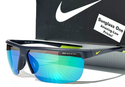 NIKE TEMPEST M Obsidian Bright Cactus Frame Green Mirror Sunglass CW4665 451