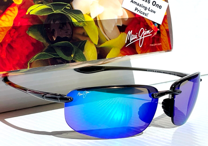 Maui Jim HOOKIPA Smoke Grey POLARIZED Blue Lens Sunglass B407-11