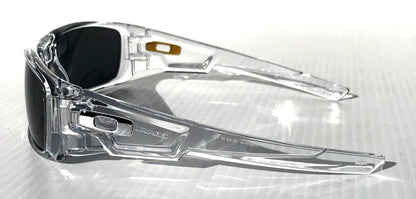 Oakley CRANKSHAFT Shiny Clear Frame POLARIZED Galaxy Black Lens Sunglass 9239-04- Two-Lens Bundle!