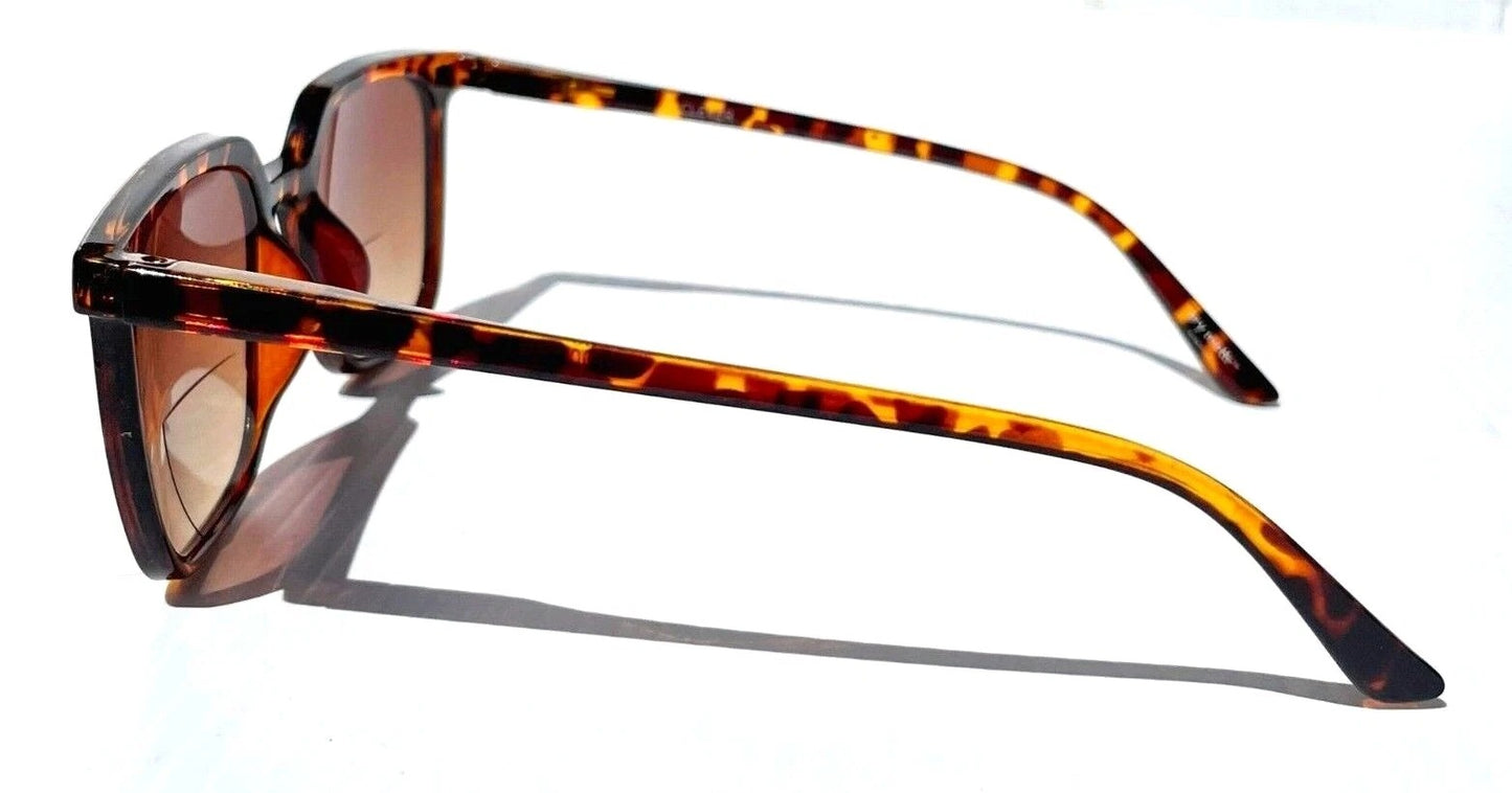 Gry Mattr DESIGNER SUN READERS CLEVER Shiny Tortoise Bifocal Sunglass